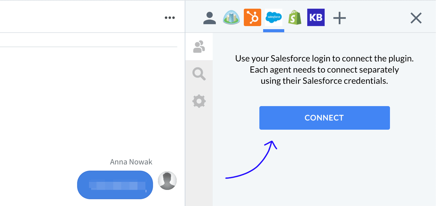 Salesforce LiveChat - Connect